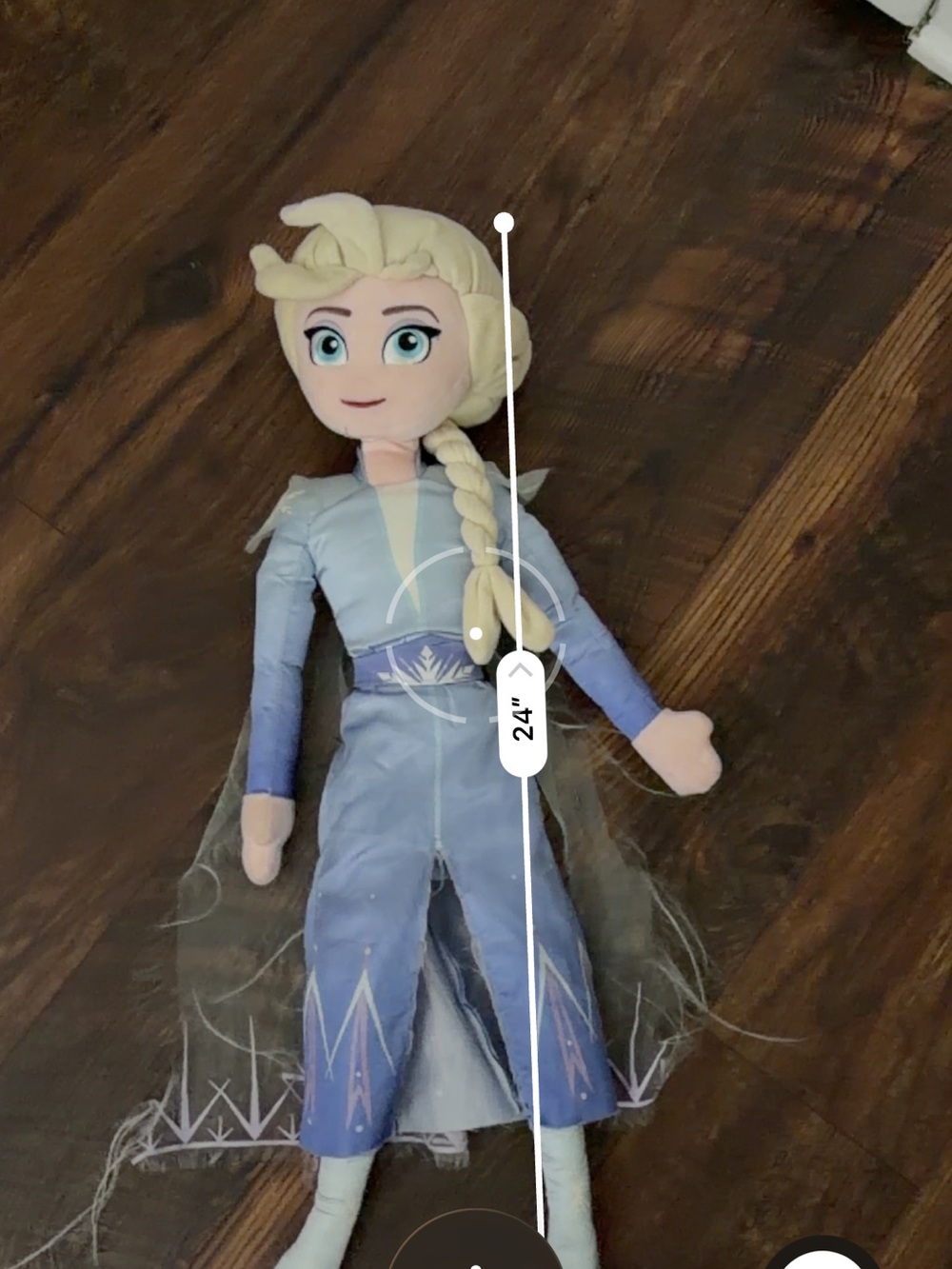 Disney Frozen Elsa Plush Doll in Light Blonde and Blue 24 inch